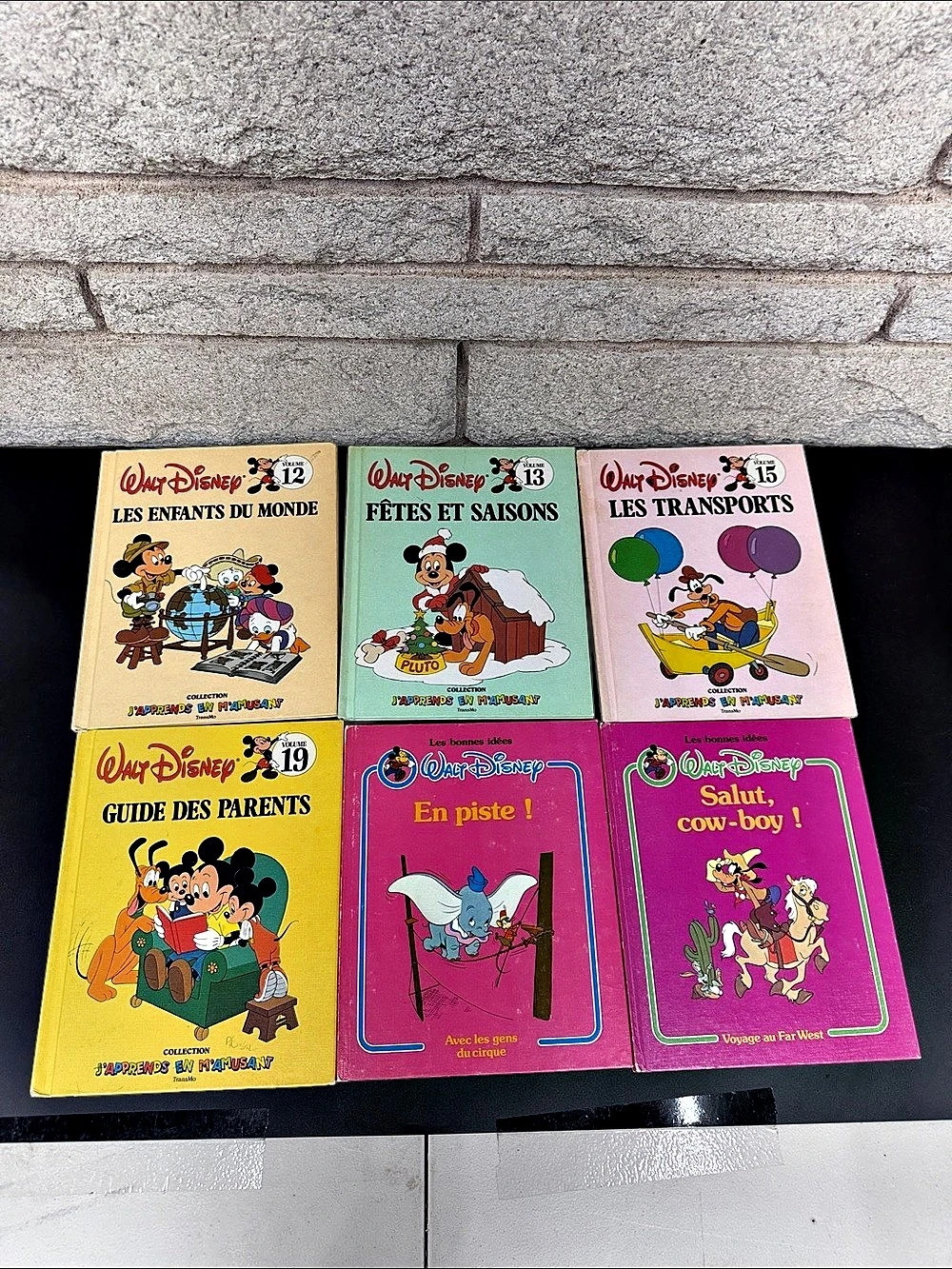 Vintage Walt Disney Collection J'apprends en s'amusant Book Set